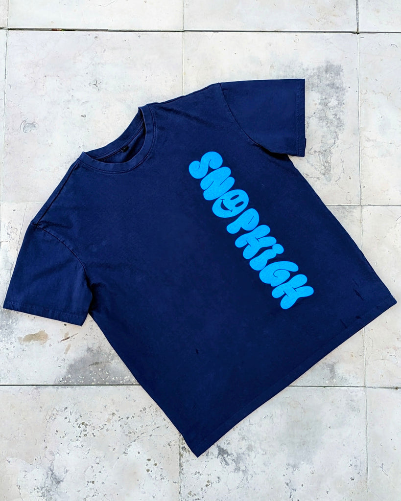Tee-shirt Oversize Fleur bleue